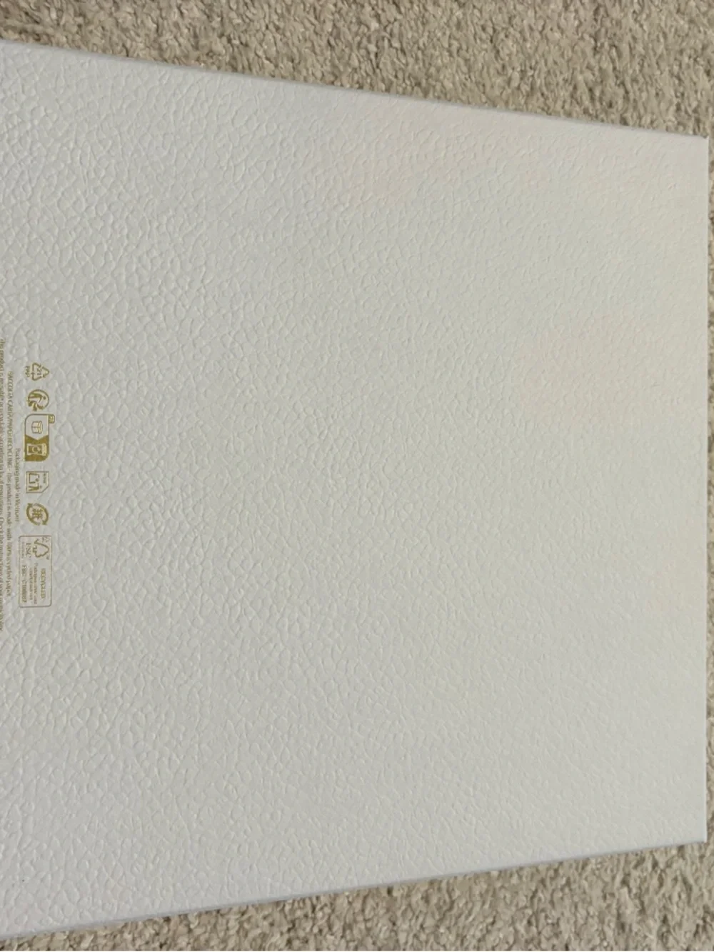 Dior White gift Box with Gold Logo